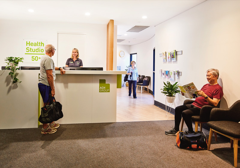 ACH health studio 50 in Glenelg lobby