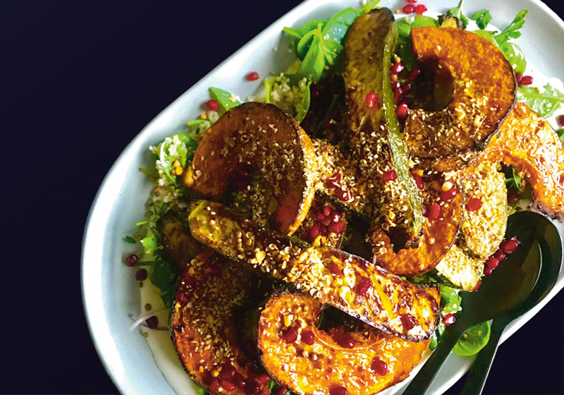 dukkah roast pumpkin