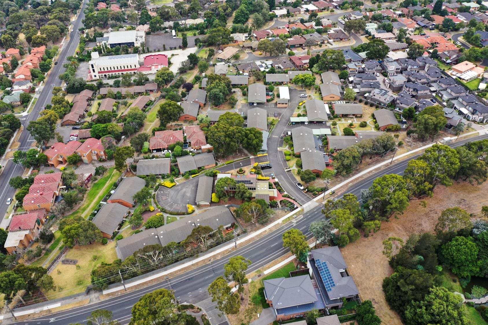 Overview shot of St Thomas Site