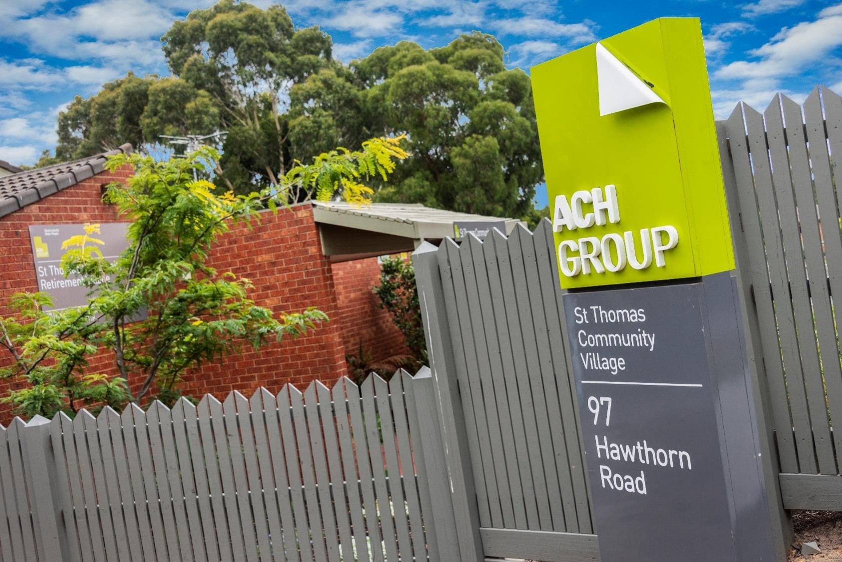 Entrance to St Thomas ACH Group Sign