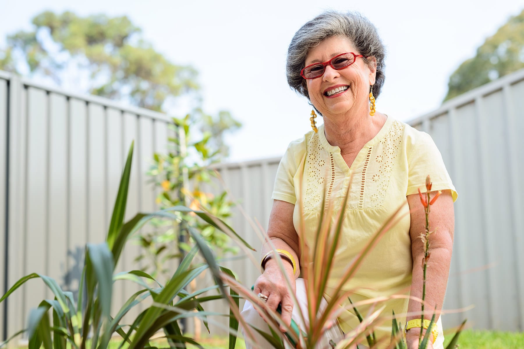 Woman enjoying her retirement living life
