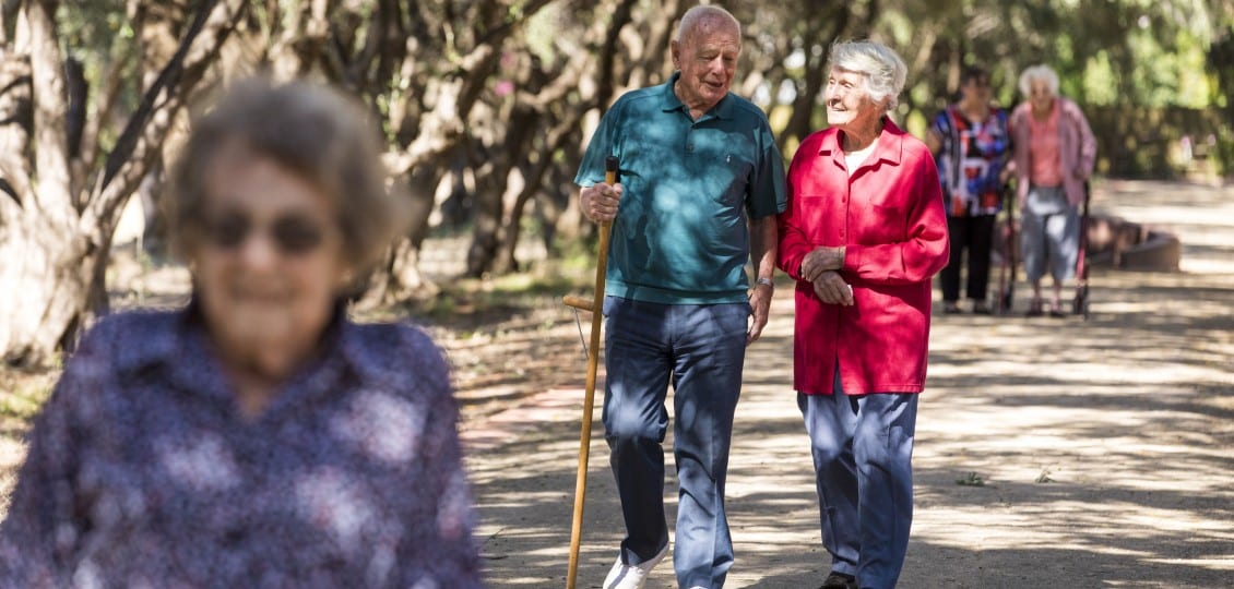 hiking at mclarenvale retirement home