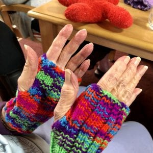 Knitting project at ACH group