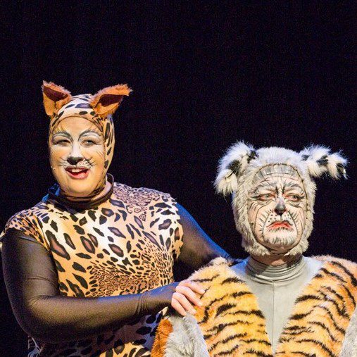 Barry Hill (right) as Gus in Cats at The Met, 2015