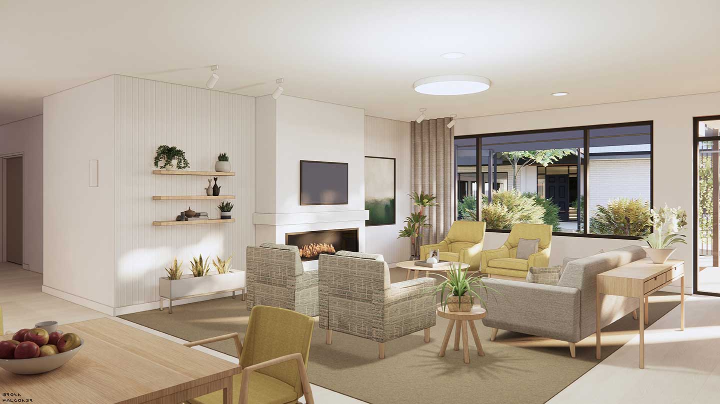 Lounge at Healthia Residential Care Home in Elizabeth South