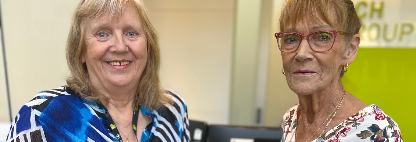 Photo of Sally and Lynda from ACH Group Finance Team