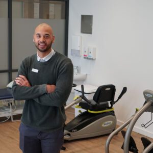 Health Services Team Leader Luke Mapunda at Healthia's Health Studio