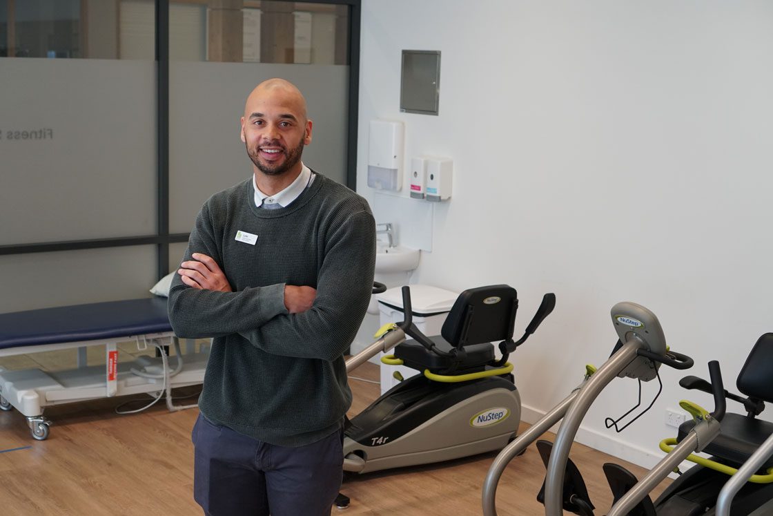 Health Services Team Leader Luke Mapunda at Healthia's Health Studio