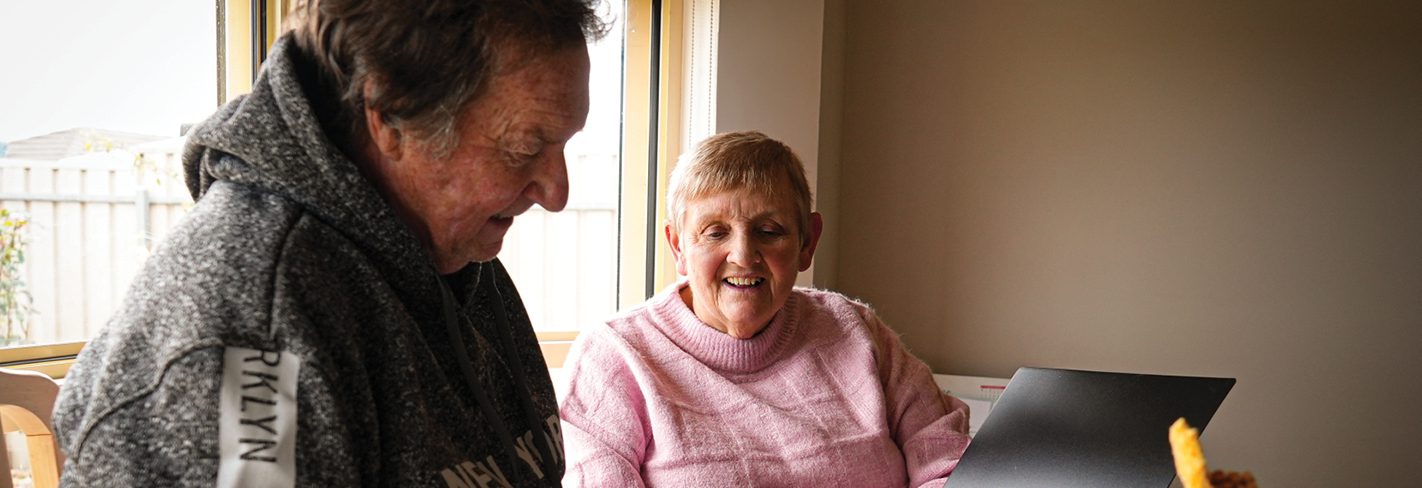 home care customers Pam and Ian