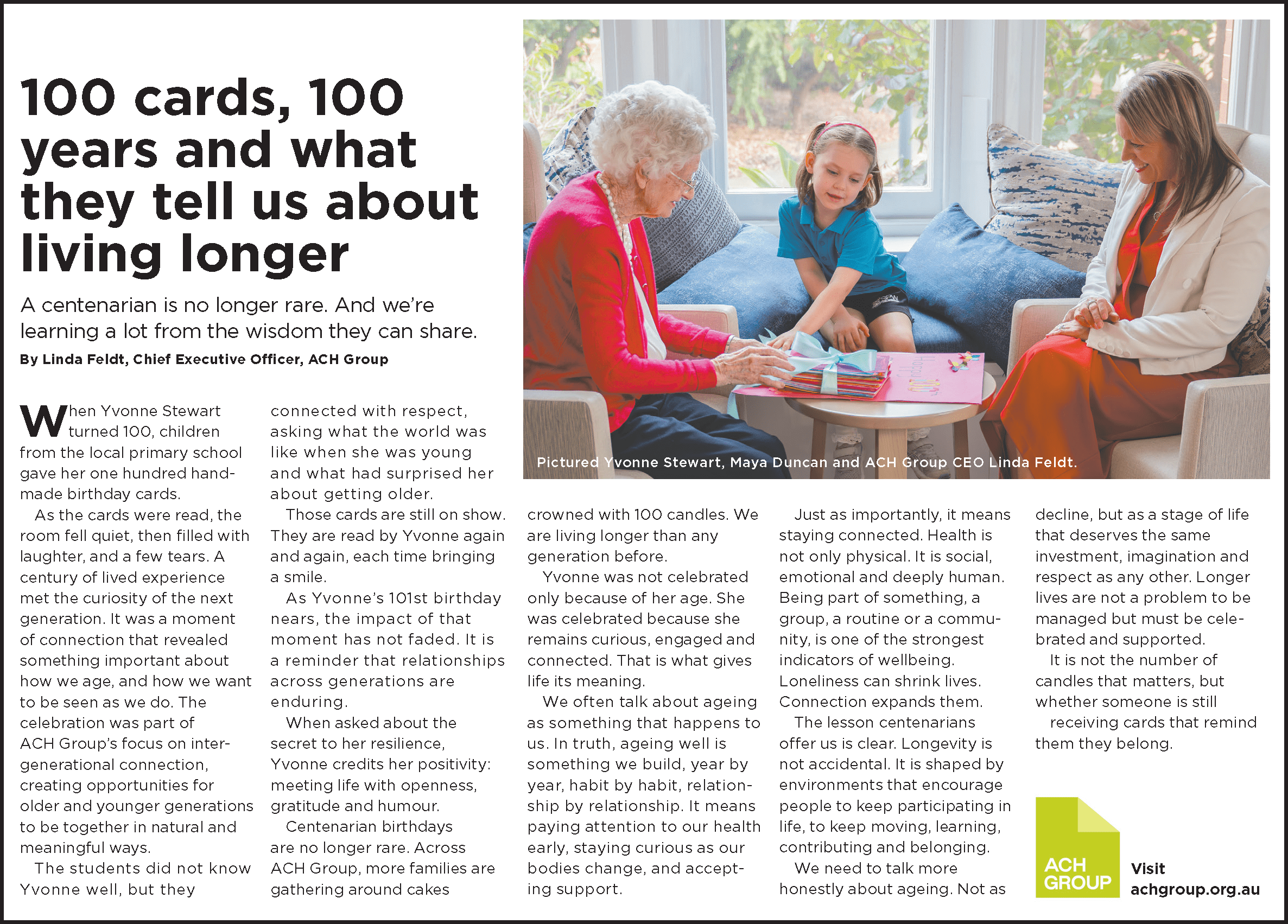 Opinion article by Linda Feldt