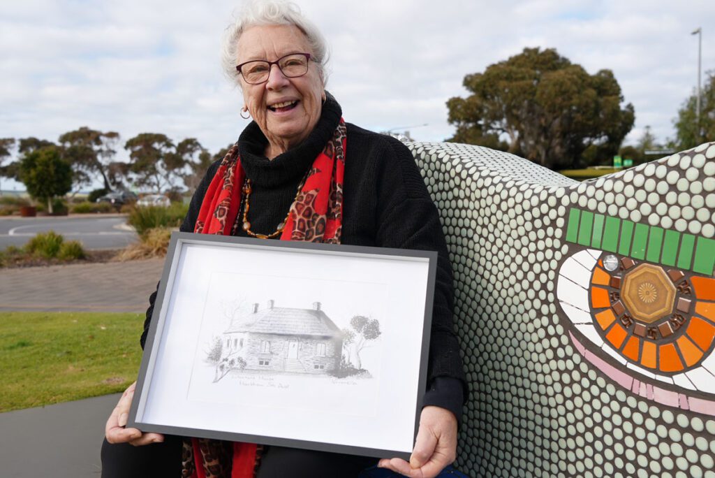 Ellie, who is presenting three historic pieces, says her favourite depicts the well-known South Road Doctor’s House.