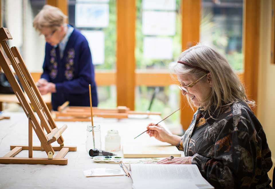 Art in focus artists enjoying painting