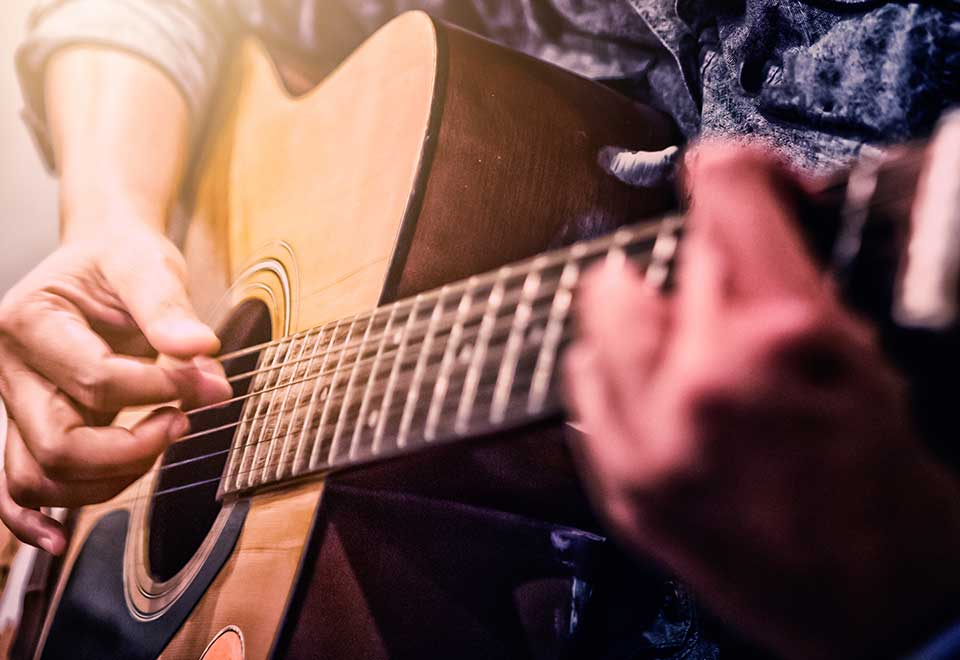 Concert series - a guitar player