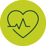 Health and wellbeing icon