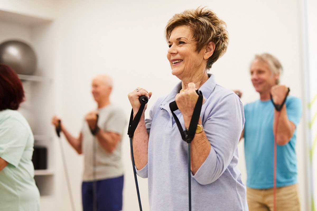 ACH Group customers exercising at Health Studio Glenelg