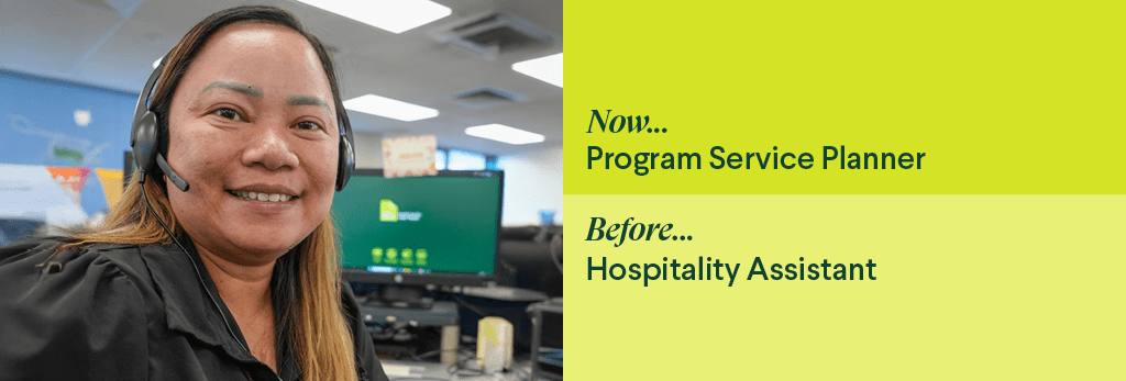 Jerejoy Dela Calzada has always cared for people but never expected her career would develop and flourish in the aged care sector.