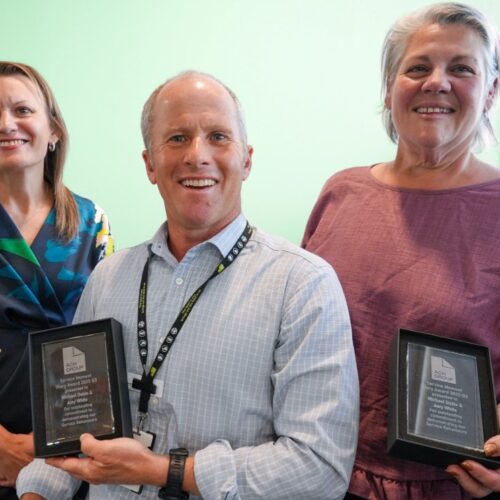 Michael Dobie and Amy White