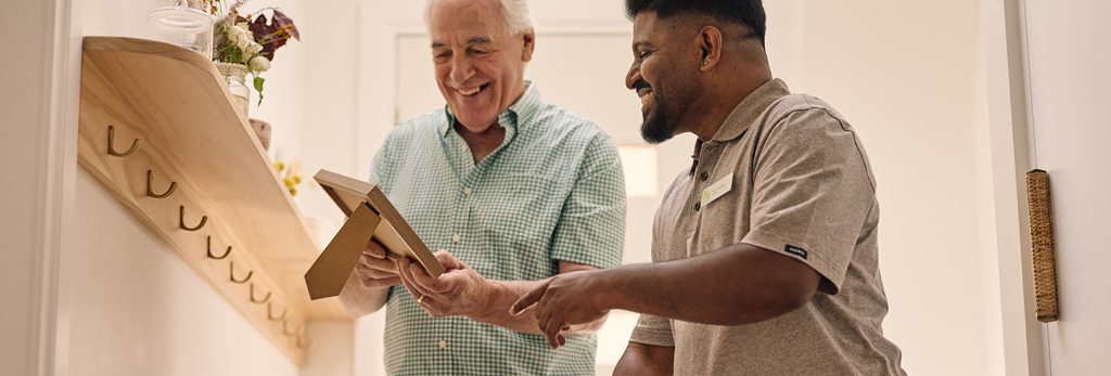 Support worker supporting ACH Group customer