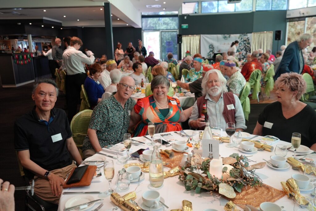 Barry at Christmas Lunch retirement living event