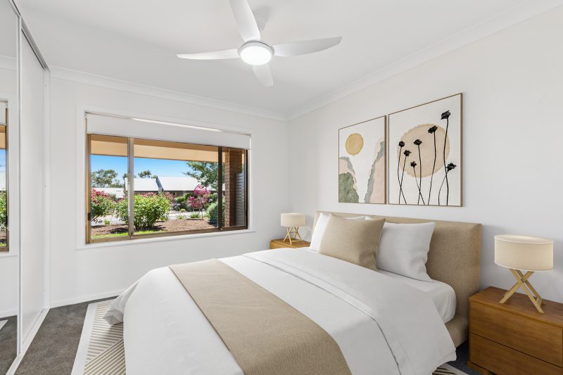 bedroom with styling