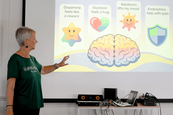 Annie explained what role the ‘feel-good chemicals’ play in mood, motivation and connection.