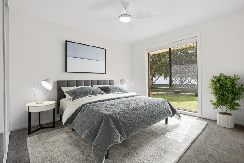 bedroom with styling