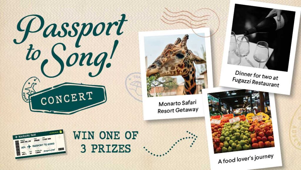 Giveaway for Passport to Song Concert