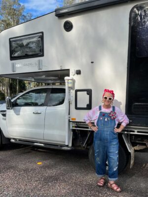Trailblazer Dorian and her motohome