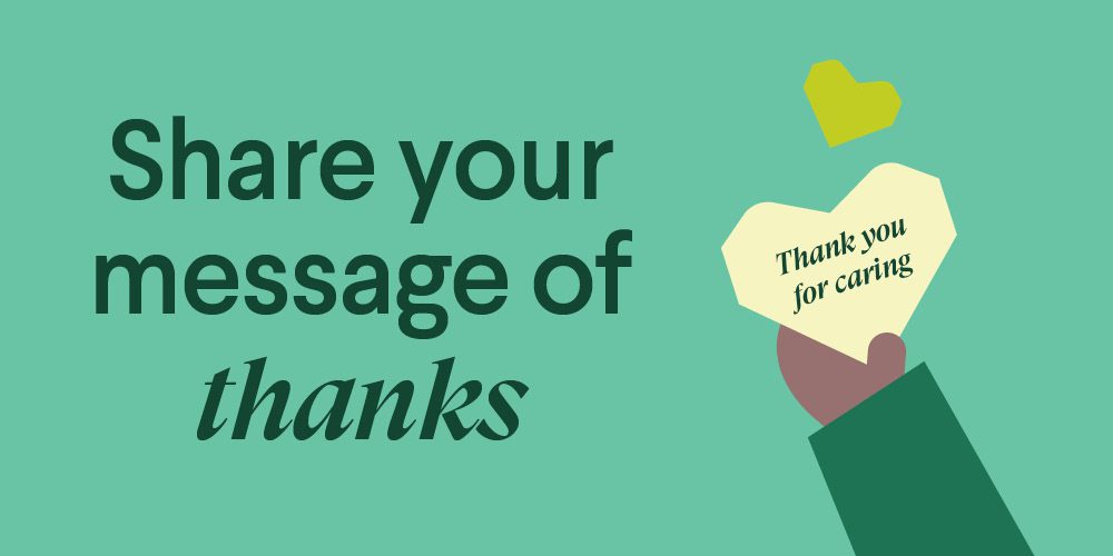 Message of thanks