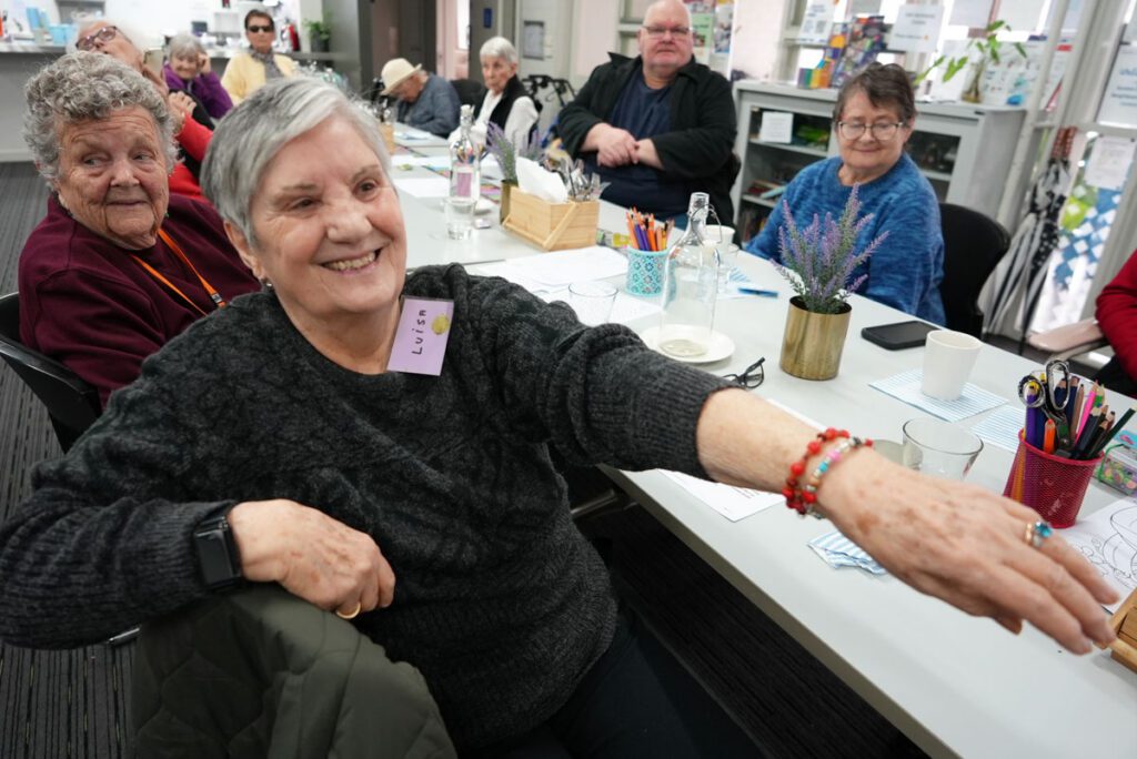 As we chat about Ramona’s creativity, Luisa extends her hand to show the beaded bracelets Ramona gifted her.