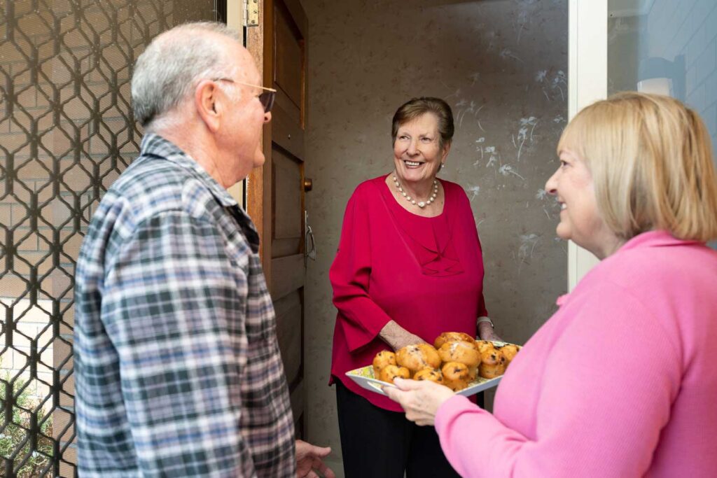 Rayleen and her neighbours enjoy spending time together and are always happy to lend a hand with small tasks around the home.