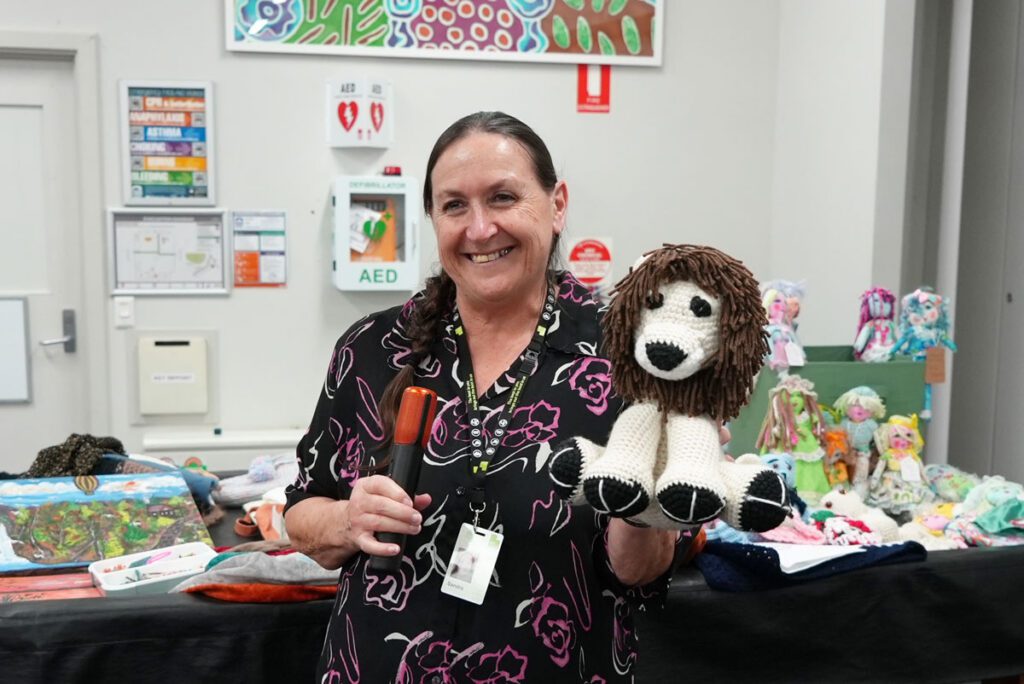Sandra shares one of her beautifully crocheted lions, showcasing the care, creativity and skill behind every handmade detail.