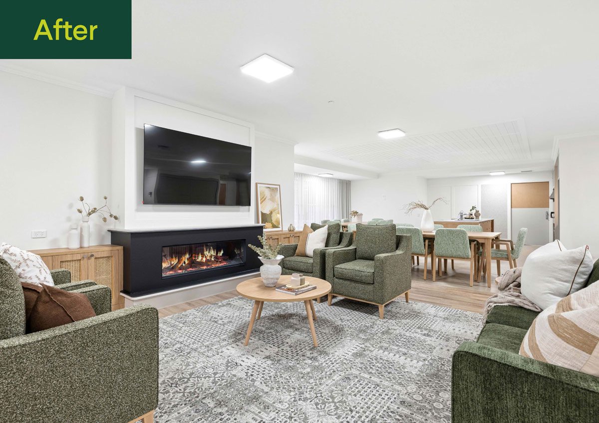 Highercombe - spacious and modern living area