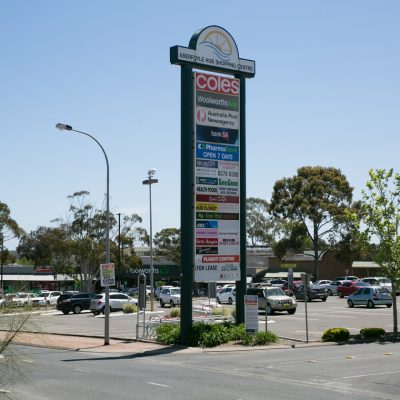 Aberfoyle hub shopping centre sign