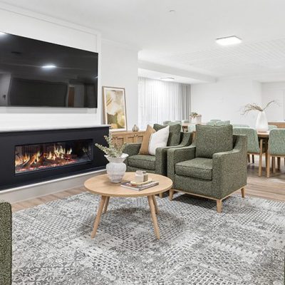 Spacious living room is at the heart of Highercombe Residential Care Home in Hope Valley