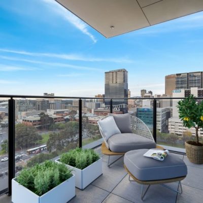 Exif Spence on Light apartment balcony with view
